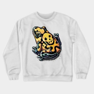 Frog with Skull Spots Crewneck Sweatshirt